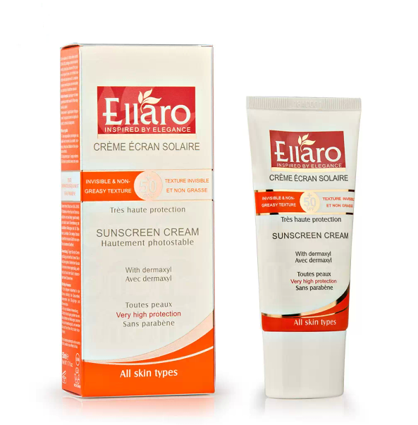 کرم ضد آفتاب بی رنگ الارو SPF 50 حجم 50 میل