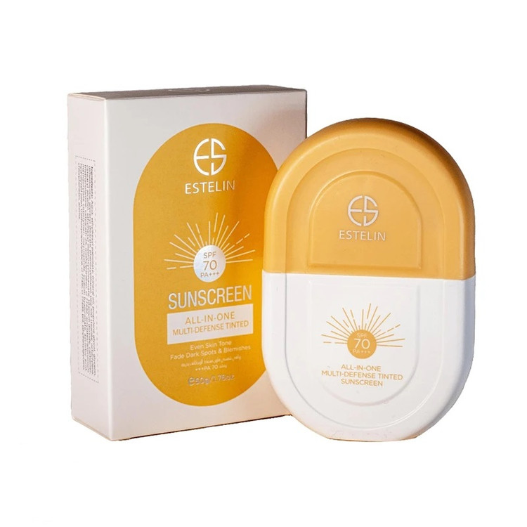 کرم ضد آفتاب رنگی (تینتی) استلین SPF 70 حجم 50 میل