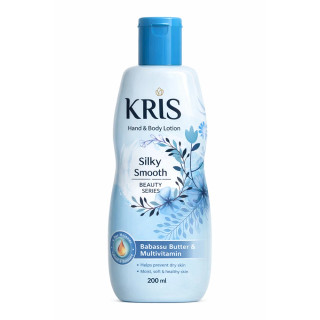 لوسیون بدن کریس KRIS Silky Smooth آبی 200 میل | مرطوبکننده پوست