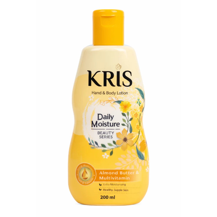 لوسیون دست و بدن کریس Daily Moisture حاوی کره بادام و مولتیویتامین 200 میلیلیتر